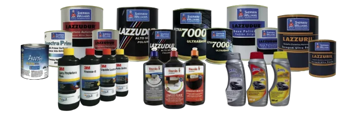 Tintas automotivas Lazzuril, primers e vernizes